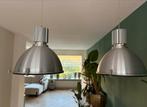 Industriële hanglampen, Huis en Inrichting, Lampen | Hanglampen, Ophalen, 50 tot 75 cm, Glas, Zo goed als nieuw