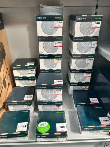 Festool schuurpapier rond 150 mm – diverse korrels beschikbaar voor biedingen