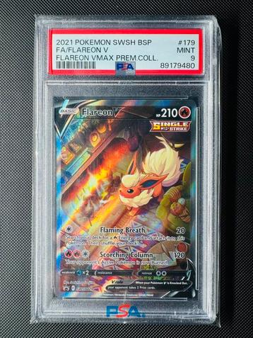 Pokémon Flareon V SWSH179 Black Star Promos PSA 9 beschikbaar voor biedingen