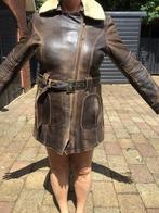 Arma leren dames jas met rits, beige bontkraag+steekzakken, Kleding | Dames, Jassen | Winter, Ophalen of Verzenden, Zo goed als nieuw