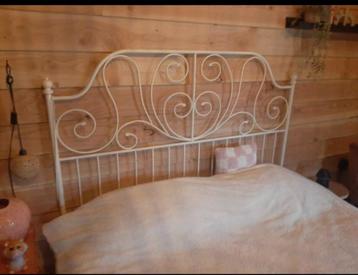 Wit metalen Ikea Leirvik bed - afbeelding 3