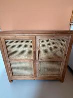 Webbing kast Bandung xenos - naturel - 72x80.5x39 cm, Ophalen, Overige materialen, 50 tot 100 cm, Gebruikt
