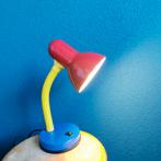 Vintage Memphis Stijl Bureaulamp Ikea '80 lamp tafellamp, Ophalen of Verzenden, Zo goed als nieuw, Memphis style jaren 80 90 nineties rood geel blauw mondriaan