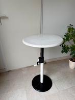 Witte bijzettafel hoogte verstelbaar, Huis en Inrichting, Tafels | Statafels, Ophalen, Gebruikt