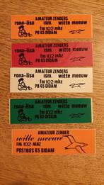 Stickers amateurzender piraat Rona-Lisa en Witte Meeuw,Didam, Ophalen of Verzenden