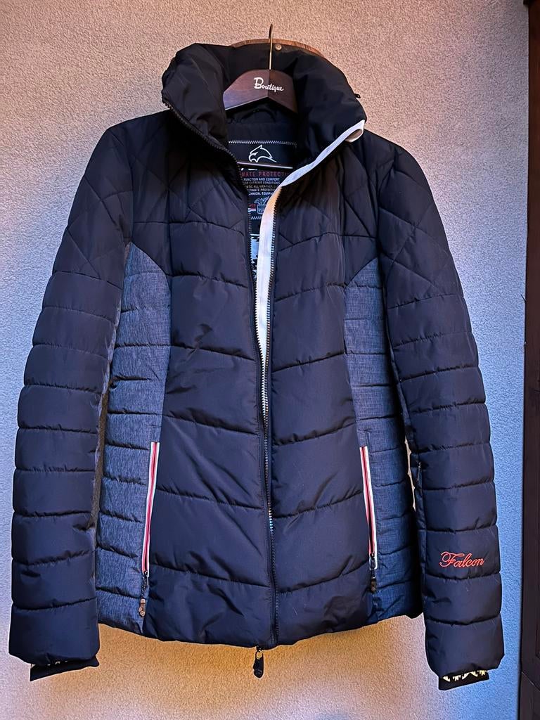 Ski jas dames maat L Falcon, Kleding | Dames, Jassen | Winter, Ophalen of Verzenden, Zo goed als nieuw, Maat 42/44 (L), Zwart