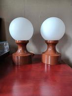 2 Vintage Herda tafellampjes Dutch design, Huis en Inrichting, Lampen | Tafellampen, Minder dan 50 cm, Kunststof, Gebruikt, Ophalen of Verzenden