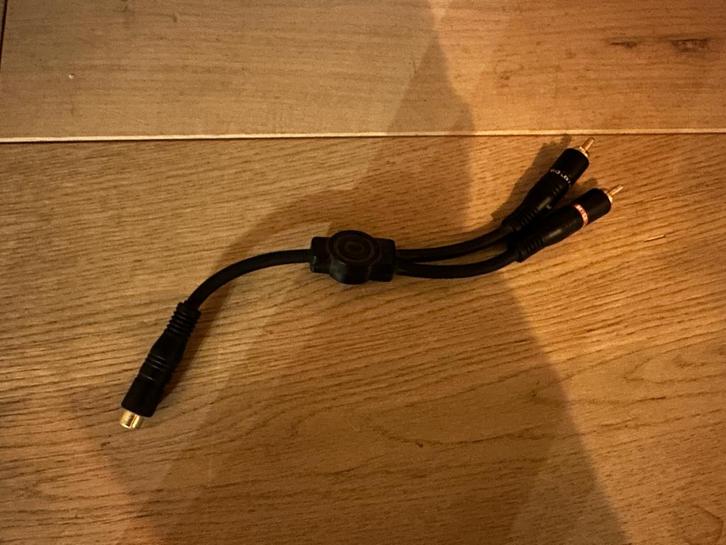 Cinch Y-Kabel, Audio, Tv en Foto, Audiokabels en Televisiekabels, Zo goed als nieuw, Luidsprekerkabel, Minder dan 2 meter, Ophalen of Verzenden