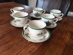 Spode christmas tree kerst theekop met schotel 8x, Antiek en Kunst, Ophalen of Verzenden