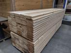 6CM gebruikte vurenhouten damwand planken FSC  wand, Doe-het-zelf en Verbouw, Hout en Planken, Nieuw, Vuren, Plank