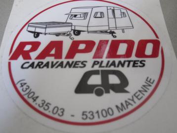 Rapido (Confort) caravan sticker beschikbaar voor biedingen