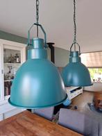 Industriële hanglampen kleur petrol, Ophalen, Gebruikt, Metaal, Minder dan 50 cm