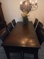 Tafel 6 persoons eiken, Ophalen, Gebruikt, Eikenhout, 200 cm of meer