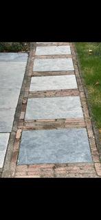 Tegels 60X60 Leisteen 26 stuks, Gebruikt, Ophalen of Verzenden, Terrastegels, Natuursteen