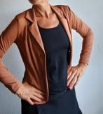 Blazer Nous travelstof bruin, Kleding | Dames, Ophalen of Verzenden, Zo goed als nieuw, Maat 36 (S), Bruin