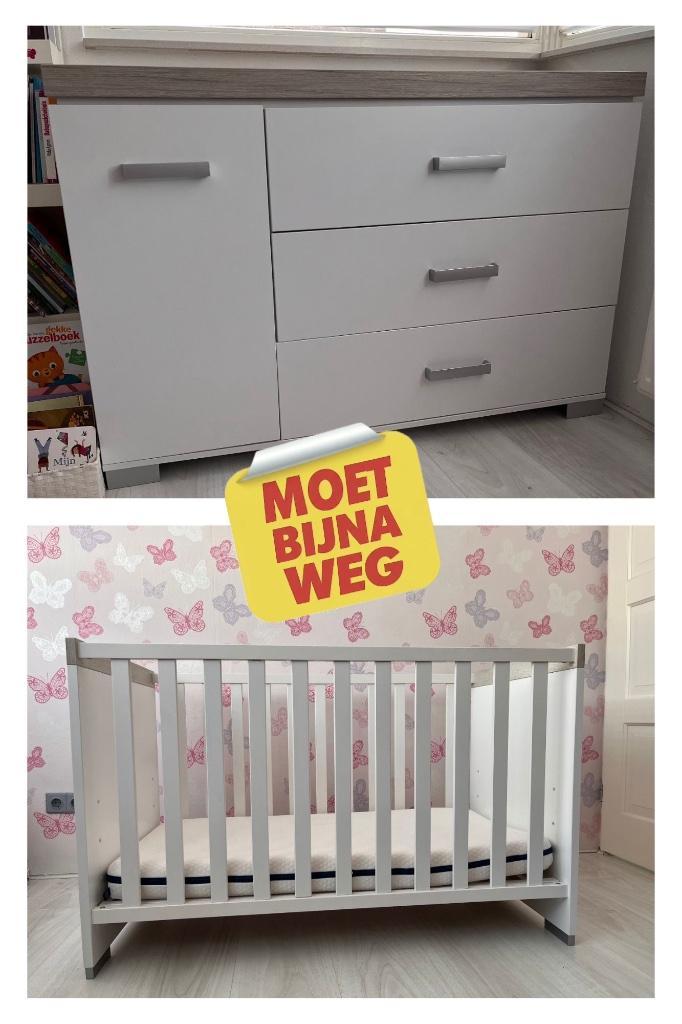 Ledikant en/of commode, Kinderen en Baby's, Babywiegjes en Ledikanten, Zo goed als nieuw, Ledikant, Ophalen