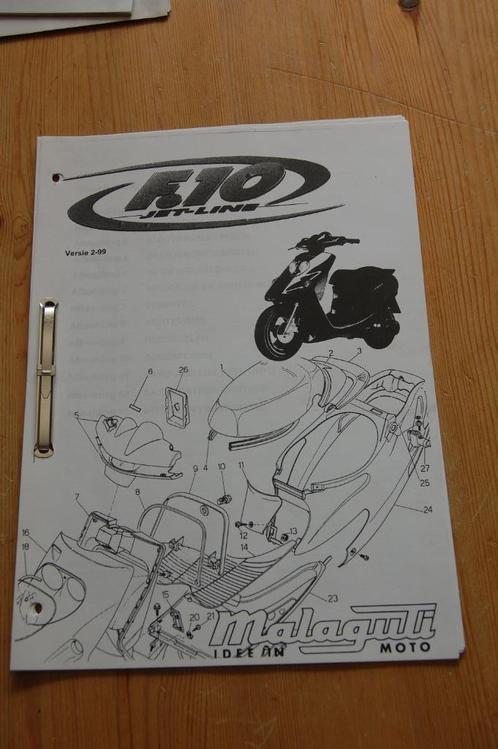 Malaguti F10 Jet Line versie 2-99, Fietsen en Brommers, Handleidingen en Instructieboekjes, Ophalen of Verzenden