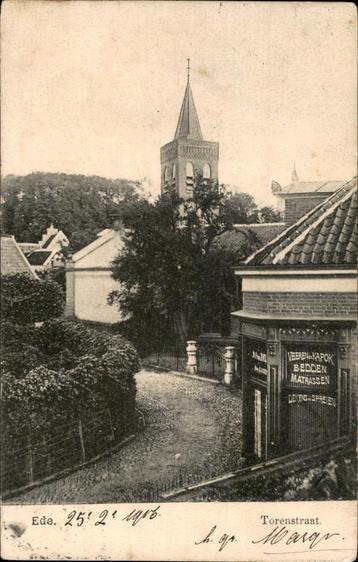 Ede Torenstraat met Bedden- en Matrassen Winkel st 1905 beschikbaar voor biedingen