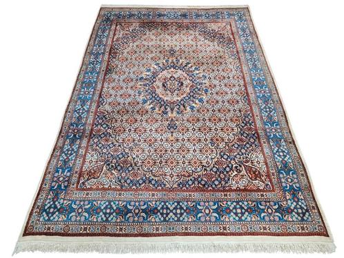Handmade Persian wool Moud carpet medallion Iran 213x305cm, Huis en Inrichting, Stoffering | Tapijten en Kleden, Zo goed als nieuw