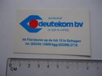 sticker oud FIAT DEALER Deutekom schagen garage auto retro, Verzenden, Zo goed als nieuw, Bedrijf of Vereniging