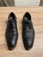 Mooie nette zwarte bewerkte leren schoen floris van bommel42, Uitgeest, Tweedekansshop, Zwart, Floris van Bommel
