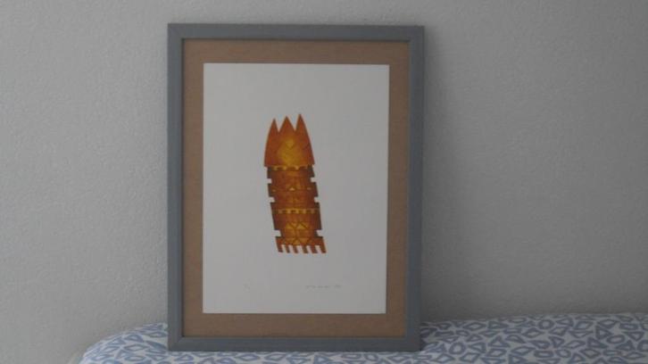 PETER VAN OORT ; fraaie gesigneerde ets, ingelijst, goedkoop, Antiek en Kunst, Kunst | Etsen en Gravures, Ophalen of Verzenden