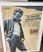James dean promo poster LEE / 80’s, Rechthoekig Staand, Ophalen of Verzenden, Zo goed als nieuw, A1 t/m A3