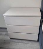 Ikea Malm Ladekast 3 lades wit, Huis en Inrichting, 3 of 4 laden, Ophalen, Zo goed als nieuw