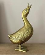 Vintage Messing Eenden Beeld, Antiek en Kunst, Antiek | Koper en Brons, Ophalen of Verzenden