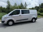 Ford Transit Custom 290 2.2 TDCI L2H1 Trend DC DUBBELE CABIN, Auto's, Bestelauto's, Voorwielaandrijving, Euro 5, Gebruikt, 4 cilinders
