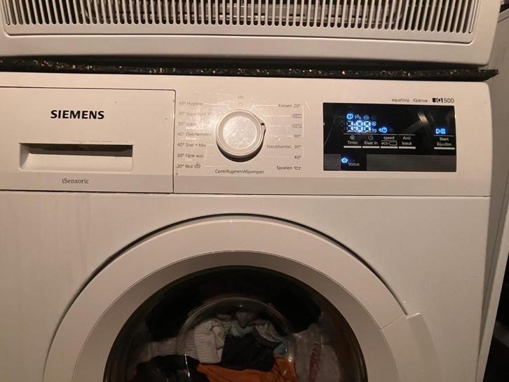 Wasmachine - Siemens IQ500, Witgoed en Apparatuur, Wasmachines, Gebruikt, Voorlader, 6 tot 8 kg, Minder dan 85 cm, 1200 tot 1600 toeren