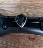 Mooie zilveren ring met zwarte druppelvormige steen, Sieraden, Tassen en Uiterlijk, Ringen, 20 of groter, Ophalen of Verzenden