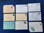 1 luchtpostblad en 8 verschillende typen briefkaarten, Ophalen of Verzenden, Briefkaart