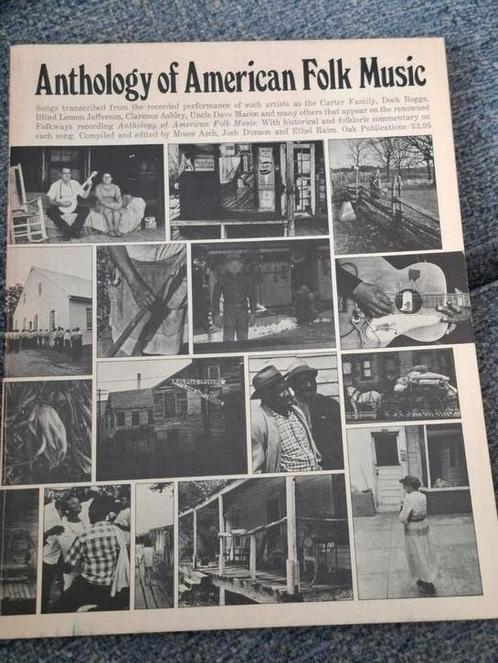 Anthology of American Folk Music – eerste editie (1973, Oak, Boeken, Muziek, Zo goed als nieuw, Ophalen of Verzenden