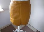 nieuw oker geel lederlook rokje, Cotton Club, mt M, Maat 38/40 (M), Verzenden, Geel, Nieuw