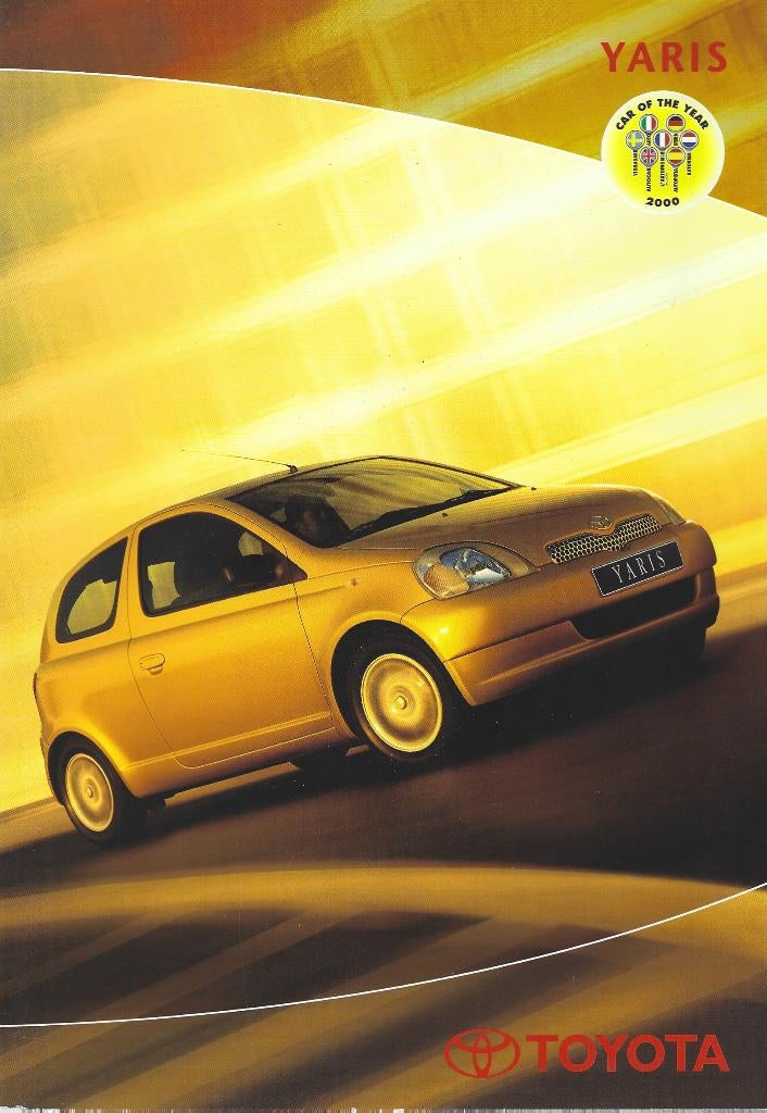 Brochure Toyota Yaris 2000, Ophalen of Verzenden, Gelezen, Toyota
