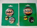 Batman vintage strip film tv serie buttons set superheld, Ophalen of Verzenden, Zo goed als nieuw