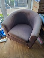 Grijze fauteuil, Huis en Inrichting, Fauteuils, Ophalen, Gebruikt, Stof, 50 tot 75 cm