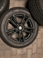17 inch set DUNLOP winterbanden op lichtmetalen velgen ZWART, 215 mm, Velg(en), Nieuw, 17 inch