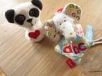 Baby/ Kinderspeelgoed 3 knuffels : Panda - Pinguin - Olifant, Ophalen of Verzenden, Zo goed als nieuw, Overige typen