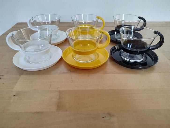 vintage thee/kofffieglazen Bodum, Huis en Inrichting, Keuken | Servies, Zo goed als nieuw, Glas of Glazen, Overige stijlen, Glas