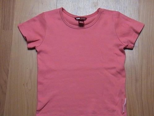 H&M basis / basic roze shirt met korte mouw maat 116, Kinderen en Baby's, Kinderkleding | Maat 116, Gebruikt, Meisje, Shirt of Longsleeve