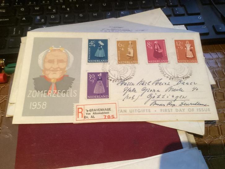 No6990 E34 fdc aangetekend 's-Gravenhage Heb ook voor fdc, Postzegels en Munten, Postzegels | Eerstedagenveloppen, Beschreven