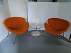 Artifort Orange Slice fauteuils, oranje van kleur, Ophalen, Zo goed als nieuw, 75 tot 100 cm, 50 tot 75 cm