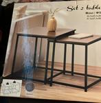 Industriele bijzettafels, Minder dan 45 cm, Minder dan 55 cm, Vierkant, Nieuw