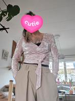 Velvet Wikkel Top NA-KD, Maat 38/40 (M), Ophalen of Verzenden, Zo goed als nieuw, Lange mouw
