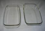 Ovenschalen glas (2 stuks), Ophalen of Verzenden, Gebruikt