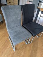 Eetkamerstoel microvezel, Huis en Inrichting, Stoelen, Ophalen, Zo goed als nieuw, Metaal, Vijf, Zes of meer stoelen