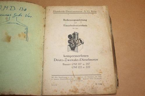 Handleiding Humboldt-Deutz motoren Dieselmotor 1936 !!, Boeken, Techniek, Gelezen, Bouwkunde, Ophalen of Verzenden