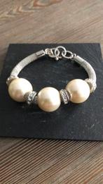 Armband, Sieraden, Tassen en Uiterlijk, Armbanden, Ophalen of Verzenden, Zo goed als nieuw, Zilver, Overige materialen